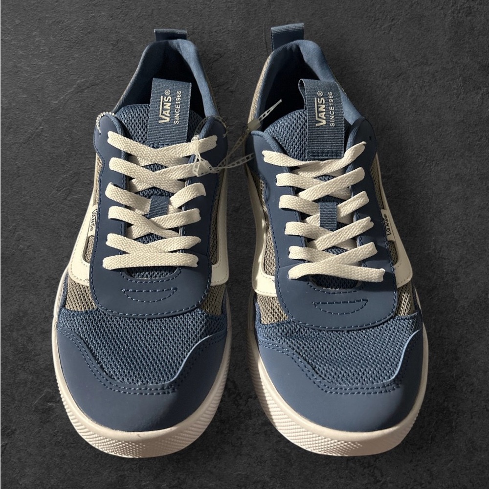 Vans Men's Range EXP Sneaker, Mesh Bijou Blue/White, M10